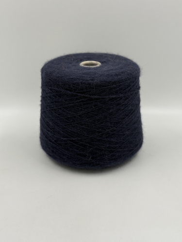 Пряжа Angora Bubbly G&G Filati, ангора, меринос, цвет темно-синий